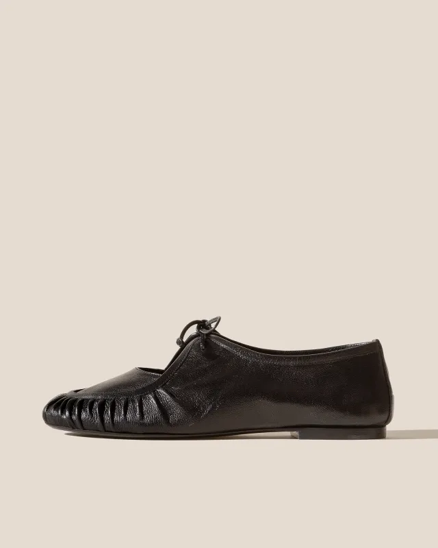 COVETA SUPPLE SHINY - Pleated Lace-up Loafer sold by Hereu Studio