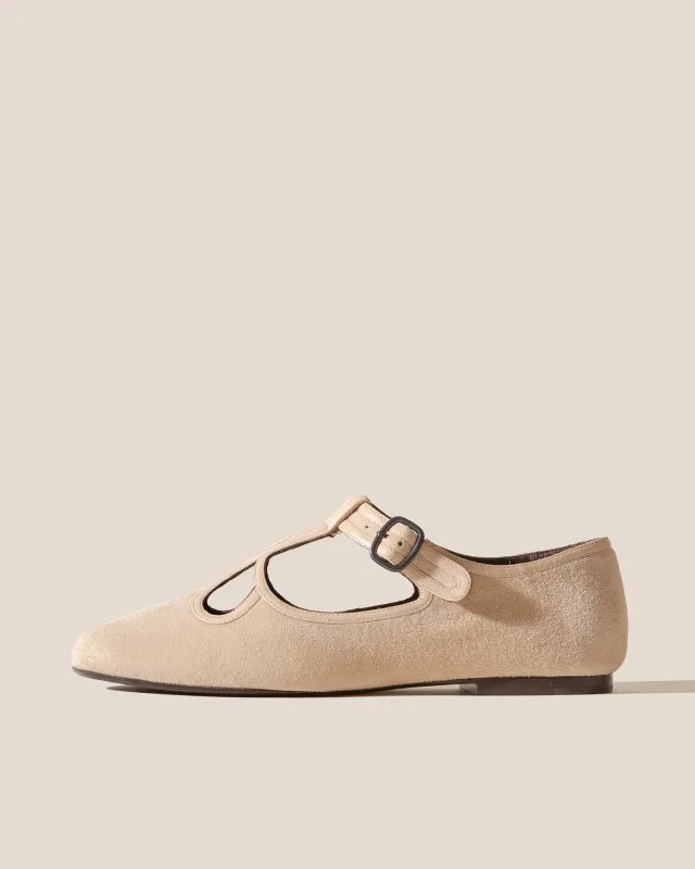 ONDARA SUEDE - Flat Cut-out Shoe sold by Hereu Studio