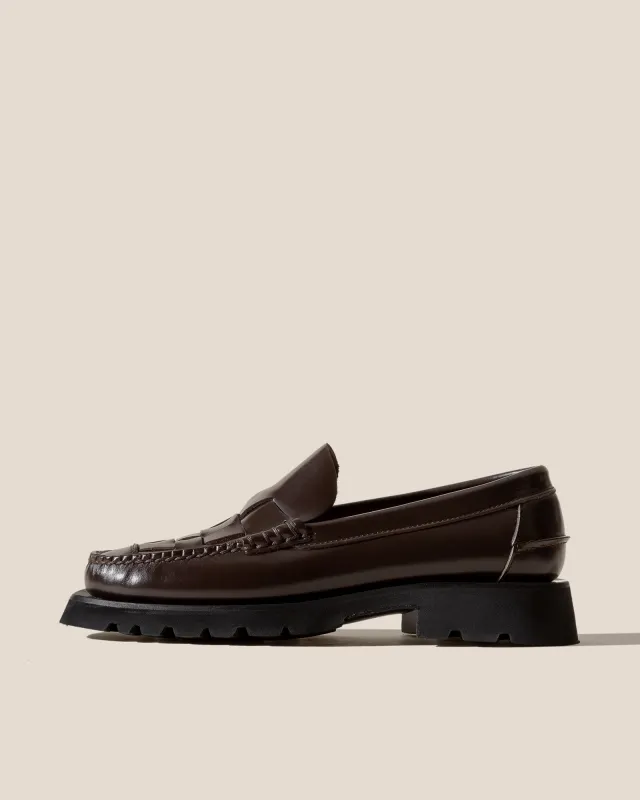 NOMBELA SPORT - Men's Tread Sole Interwoven Detail Slip-on Loafer sold by Hereu Studio