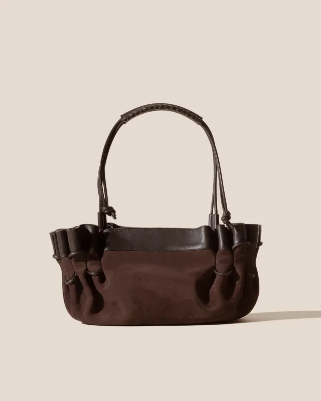 ARTA SUEDE - Pleated Shoulder Bag sold by Hereu Studio
