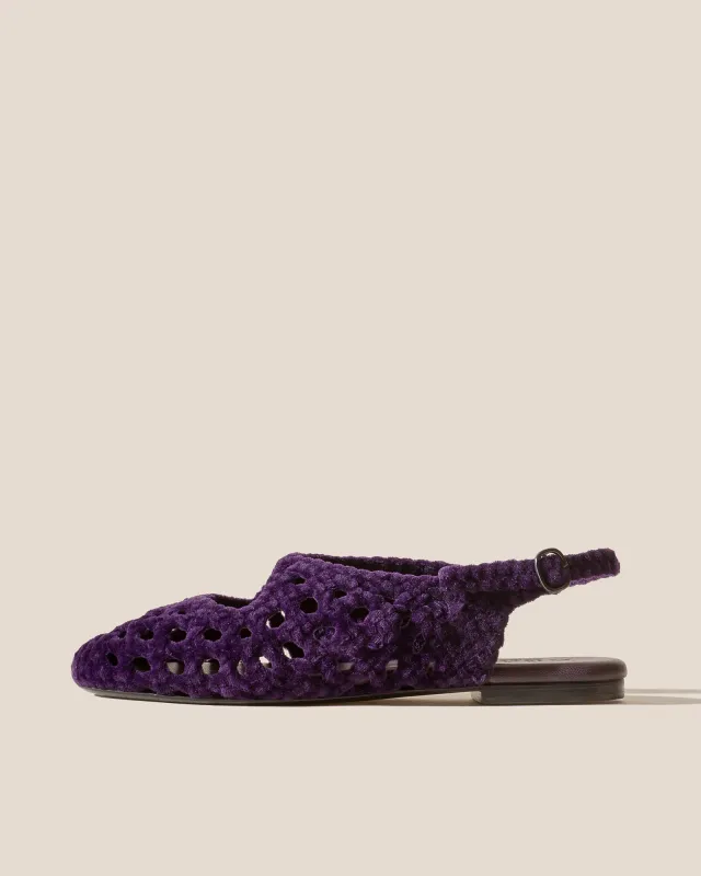 EMPURIA VELVET - Woven Slingback Sandal sold by Hereu Studio