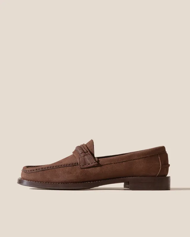BORADA BORDÓN NOBUCK - Men's Slip-on Moc Toe Loafer sold by Hereu Studio