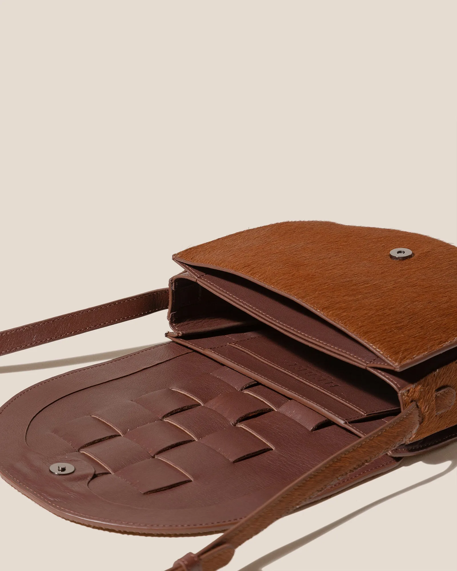 SINIA CALF HAIR - Satchel Interwoven Front Detail Bag sold by Hereu Studio product image thumbnail 3