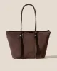 FORNA TOTE SUEDE - Leather Framed Shoulder Bag sold by Hereu Studio