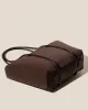 FORNA TOTE SUEDE - Leather Framed Shoulder Bag sold by Hereu Studio