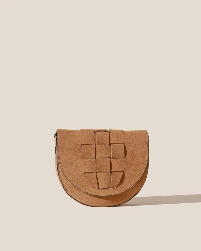 SINIA SUEDE - Satchel Interwoven Front Detail Bag sold by Hereu Studio