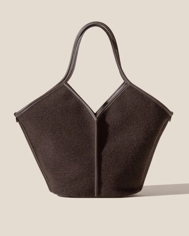 CALELLA WOOL - Leather-trimmed Tote Bag sold by Hereu Studio