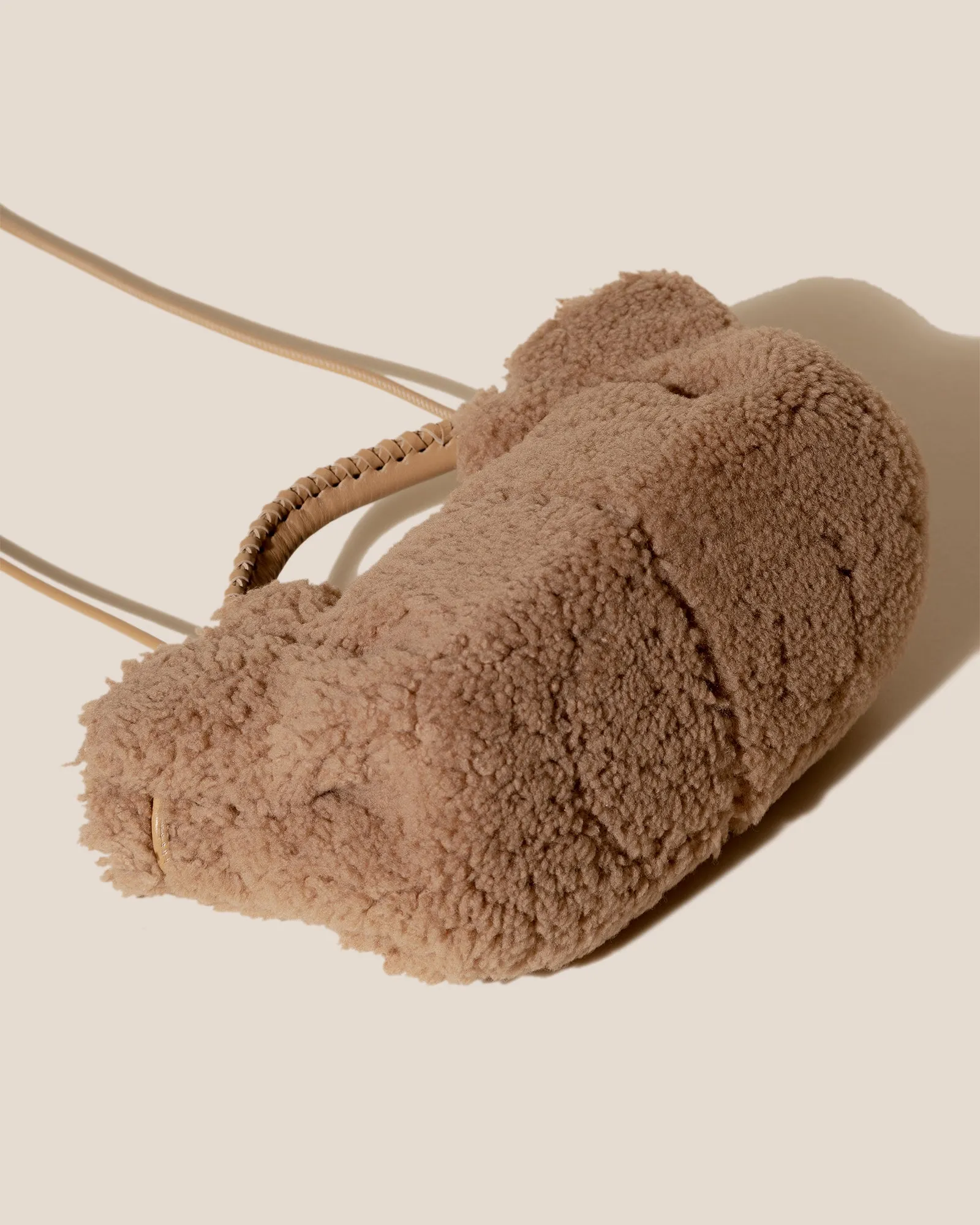 ARTA MINI CURLY SHEARLING - Pleated Crossbody Bag sold by Hereu Studio product image thumbnail 4