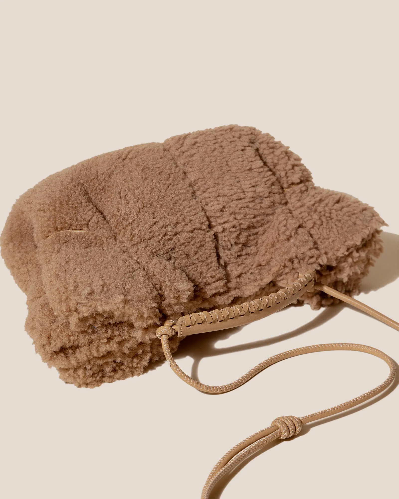 ARTA MINI CURLY SHEARLING - Pleated Crossbody Bag sold by Hereu Studio product image thumbnail 3