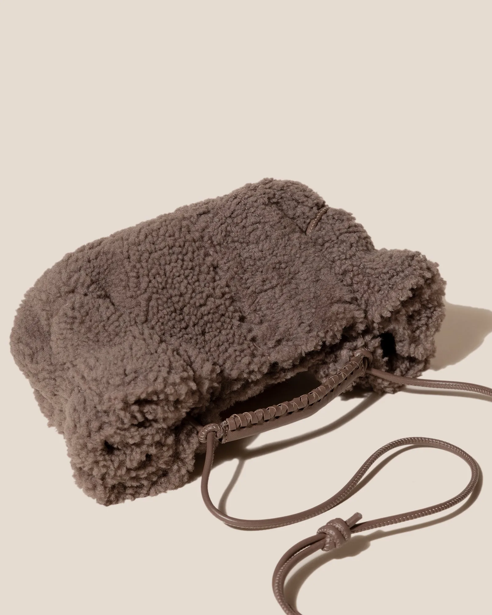 ARTA MINI CURLY SHEARLING - Pleated Crossbody Bag sold by Hereu Studio product image thumbnail 3