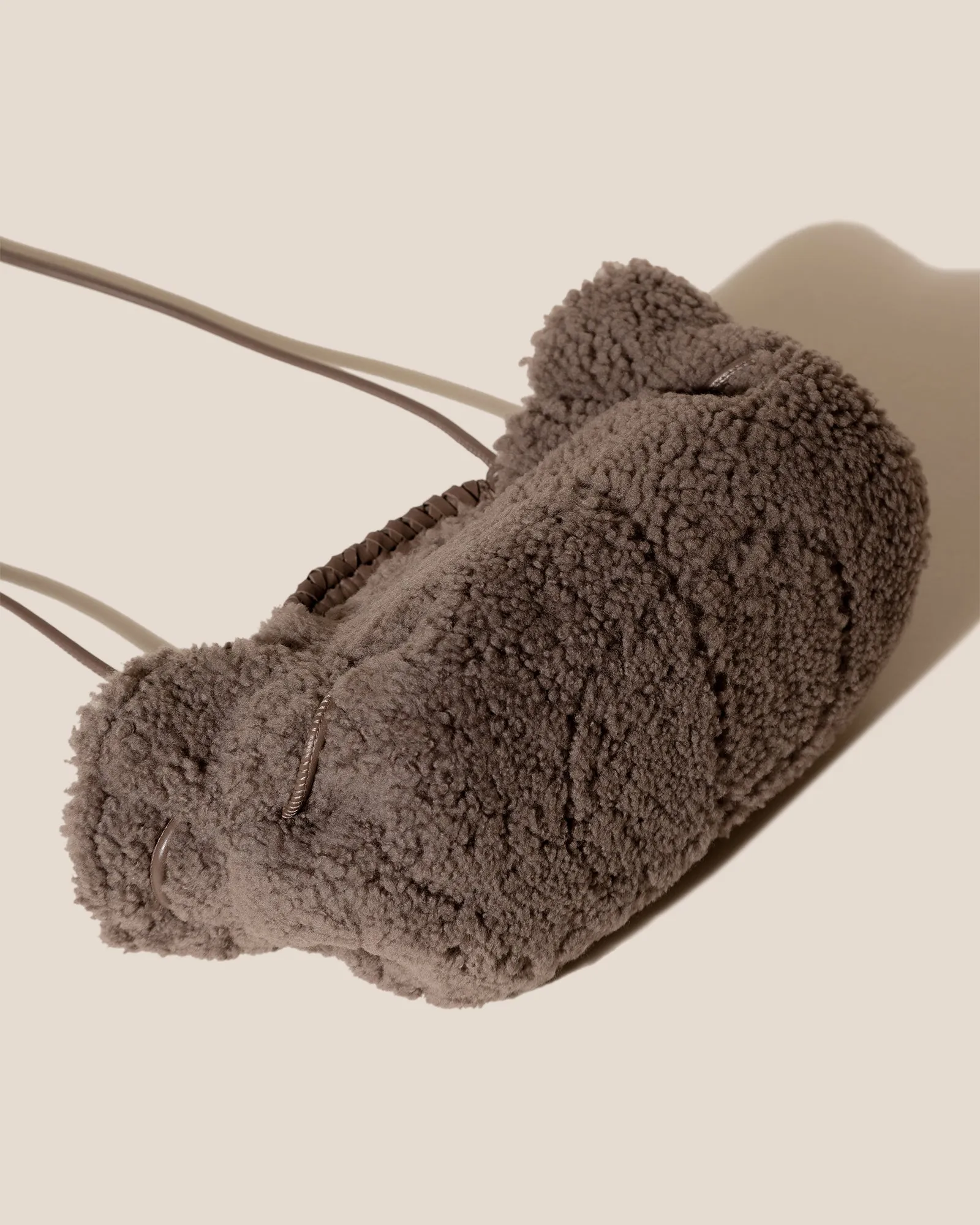 ARTA MINI CURLY SHEARLING - Pleated Crossbody Bag sold by Hereu Studio product image thumbnail 4