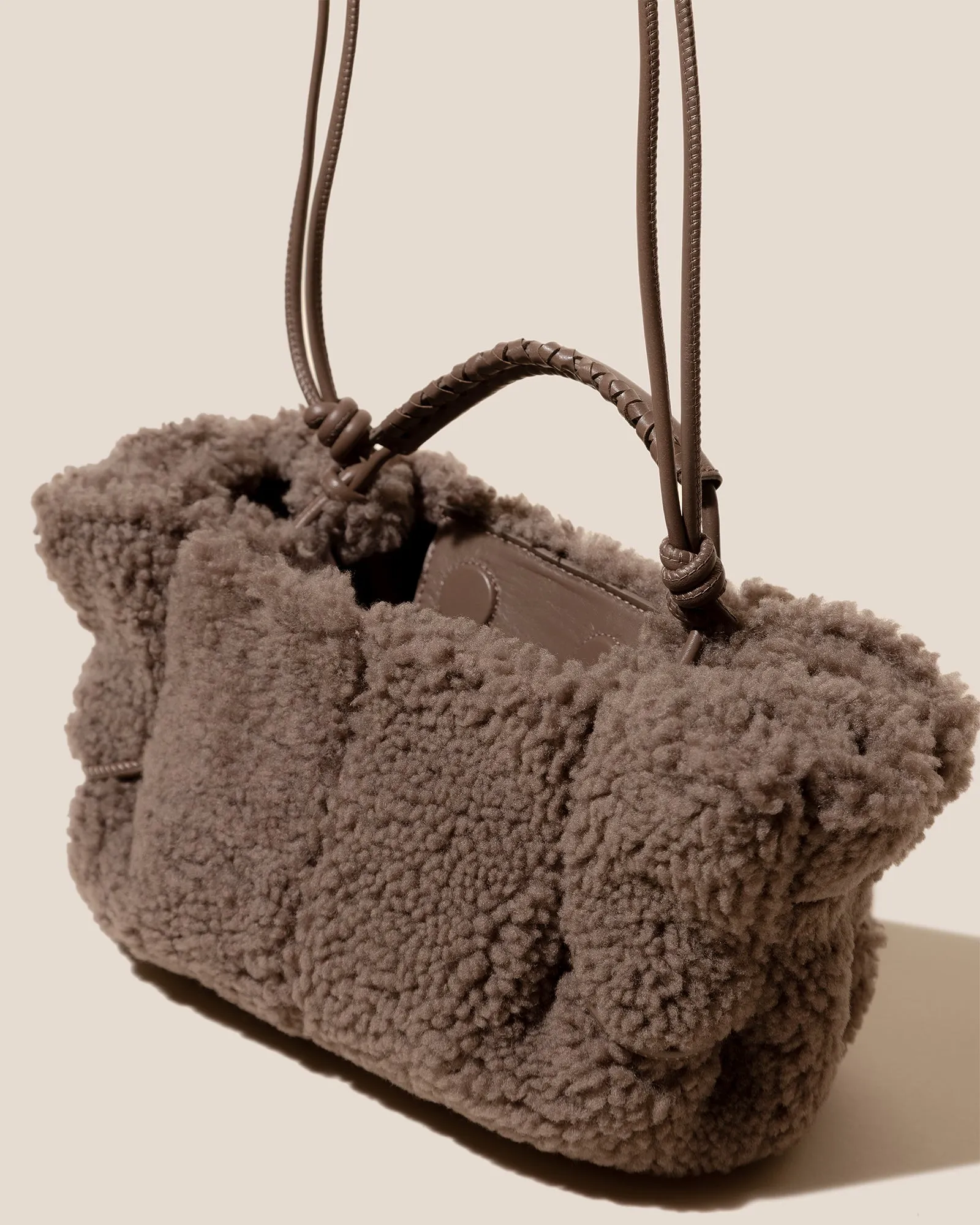 ARTA MINI CURLY SHEARLING - Pleated Crossbody Bag sold by Hereu Studio product image thumbnail 2