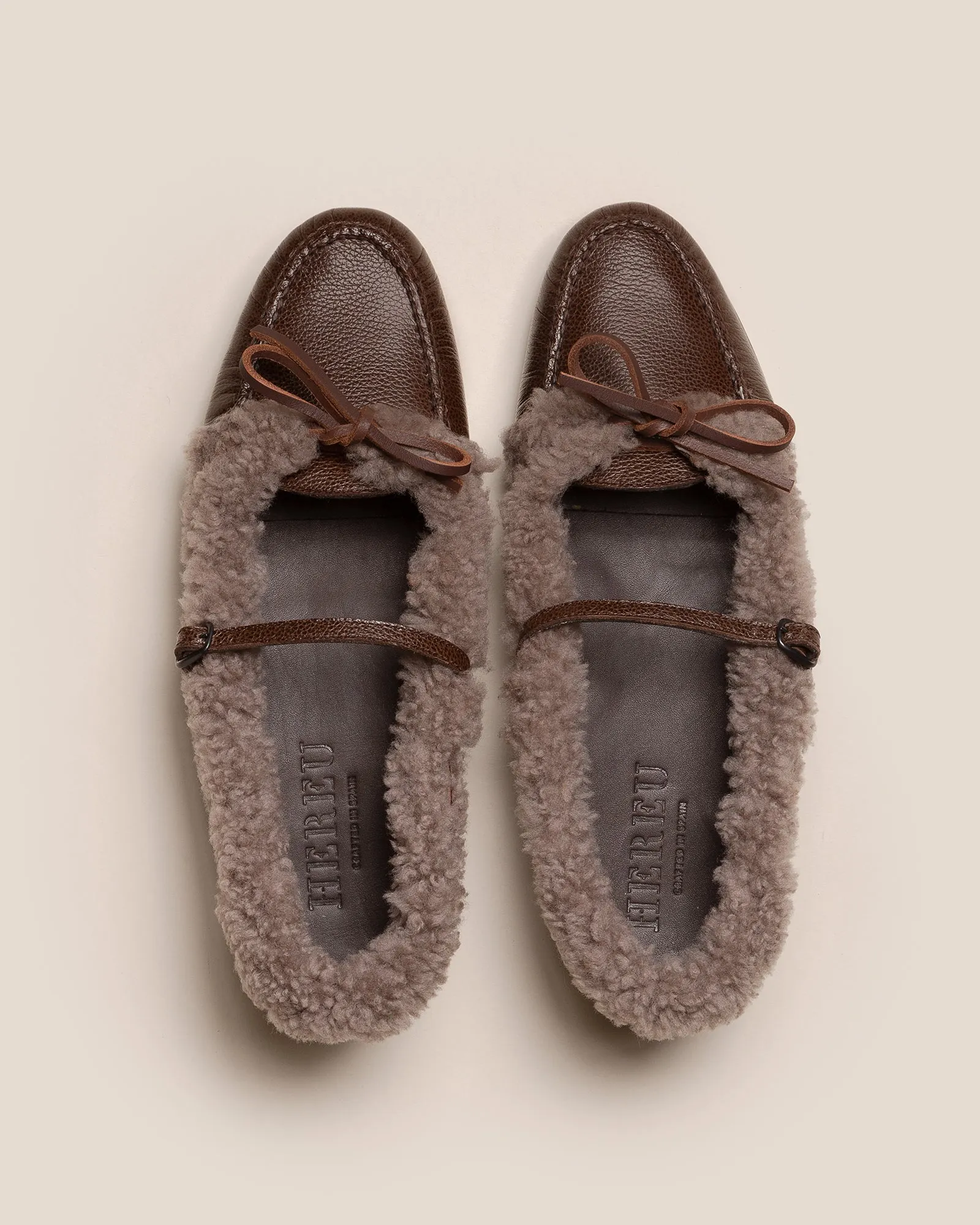 LOREA CURLY SHEARLING TRIMS - Mary Jane Loafer sold by Hereu Studio product image thumbnail 2