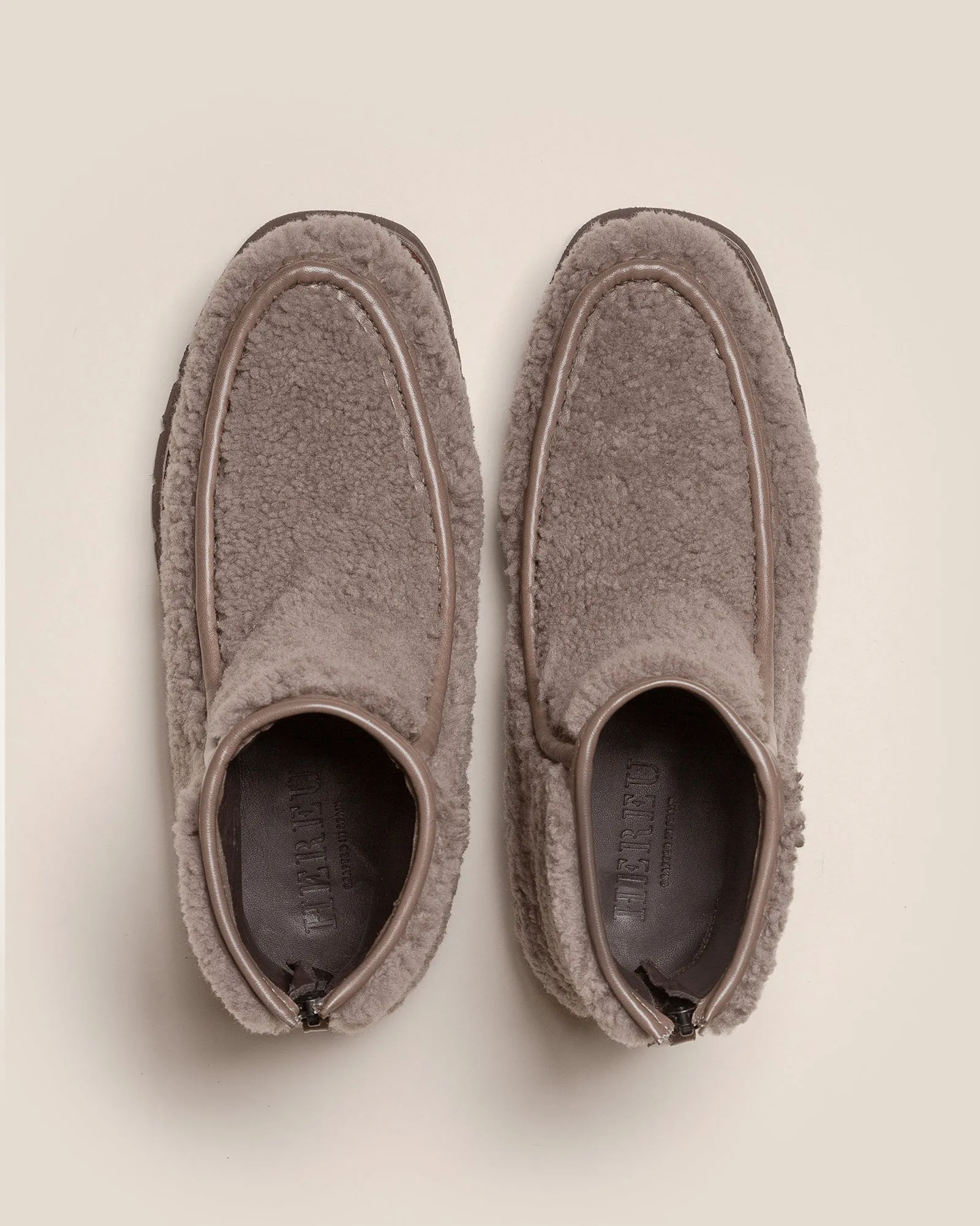 ARMENTA LOW ZIPPED CURLY SHEARLING - Back Zip Low-calf Boot sold by Hereu Studio product image thumbnail 2