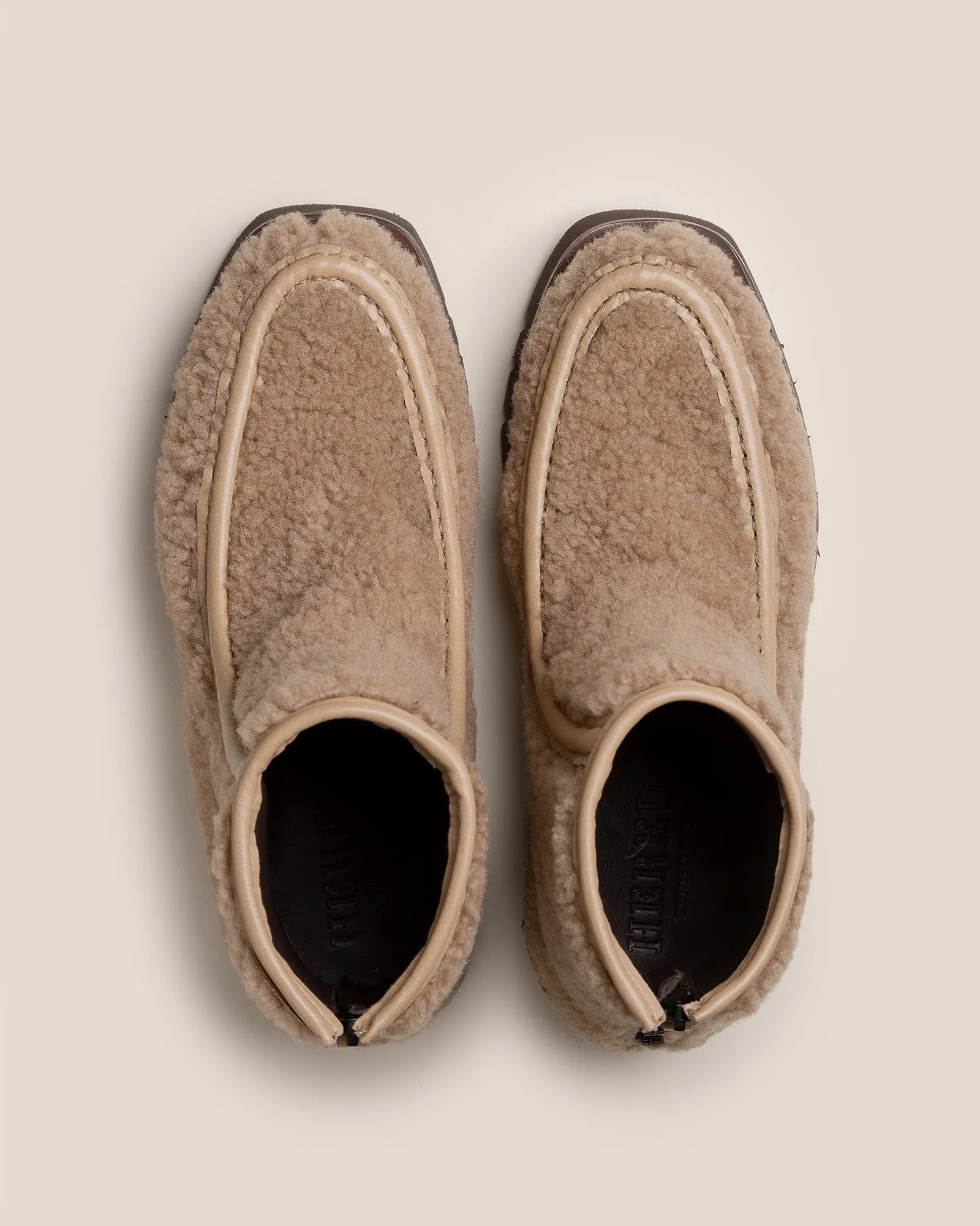 ARMENTA LOW ZIPPED CURLY SHEARLING - Back Zip Low-calf Boot sold by Hereu Studio product image thumbnail 2