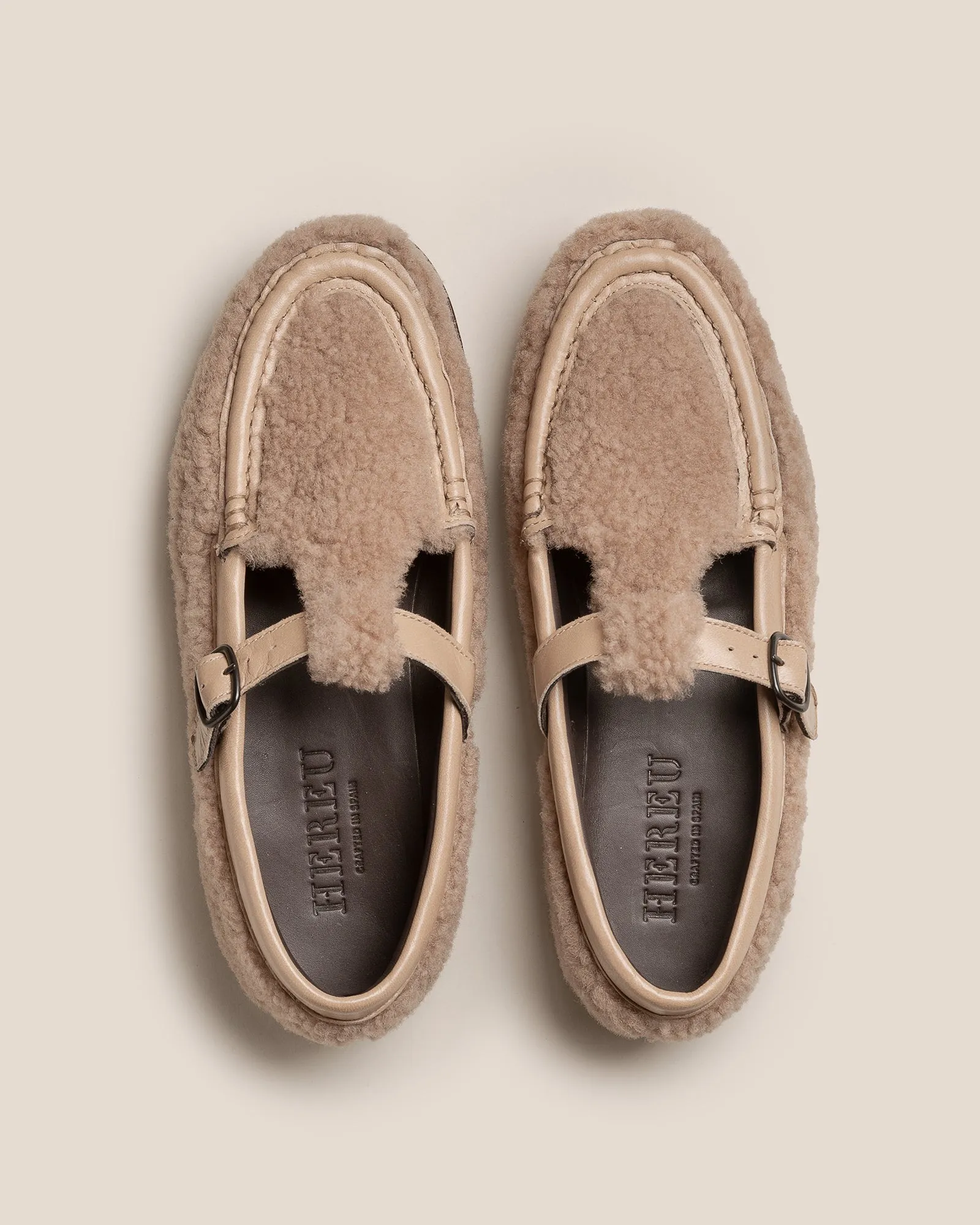 ALBER CURLY SHEARLING - T-bar Loafer sold by Hereu Studio product image thumbnail 2