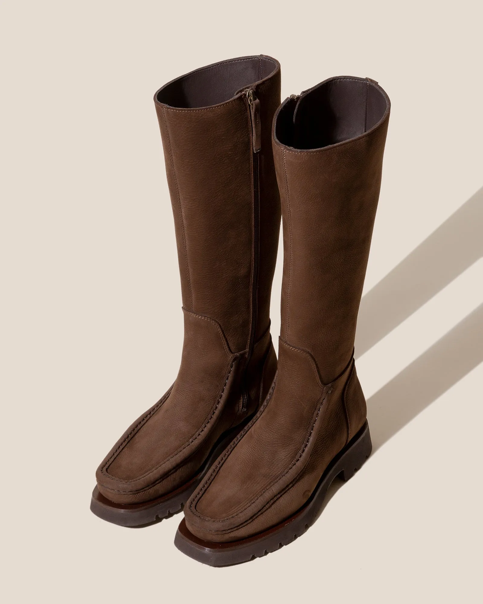 RIERA SPORT HIGH NOBUCK - Moc Toe Knee High Boot sold by Hereu Studio product image thumbnail 2