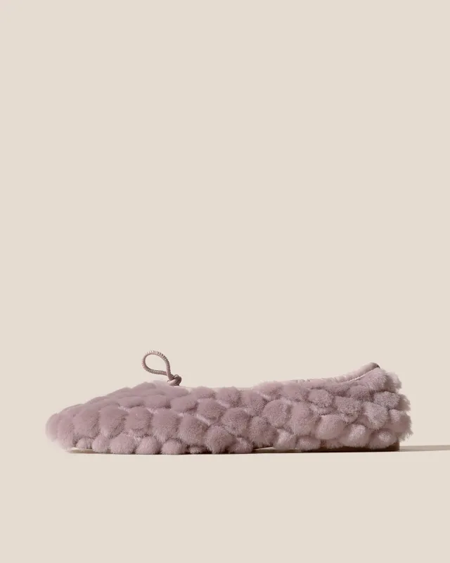 PUNTERA QUILTED SHEARLING - Flat Pump sold by Hereu Studio