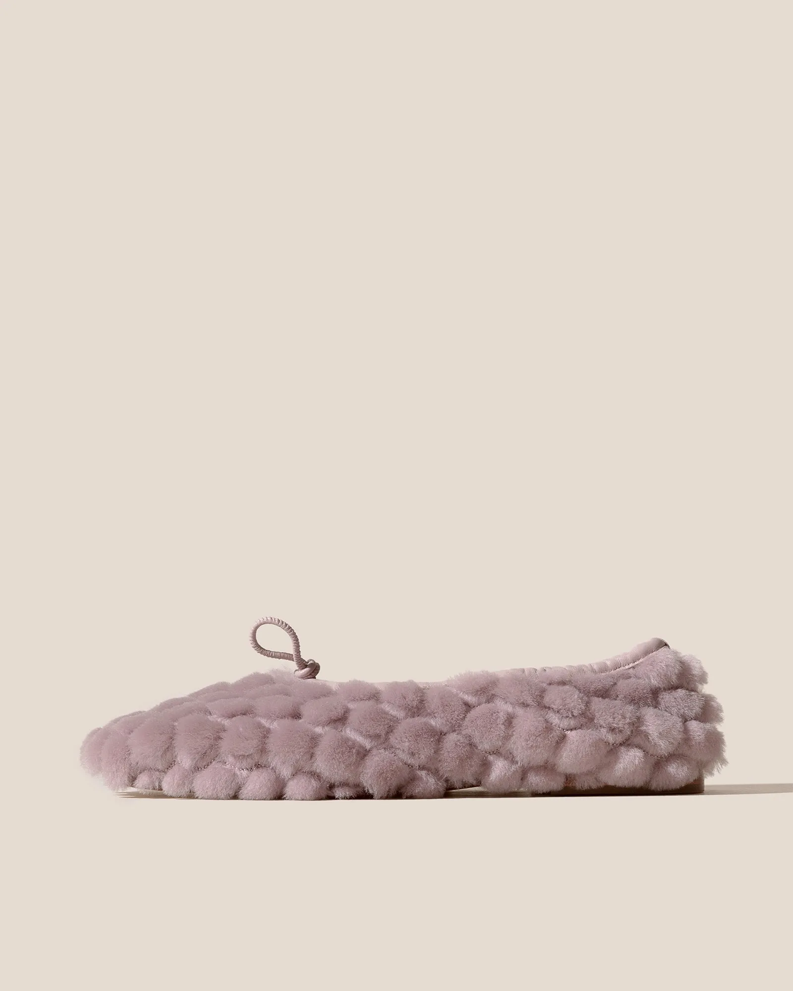 PUNTERA QUILTED SHEARLING - Flat Pump sold by Hereu Studio