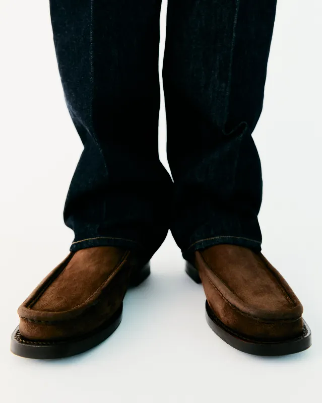 RIERA BORDON NUBUCK - Men's Moc Toe Low-calf Boot sold by Hereu Studio