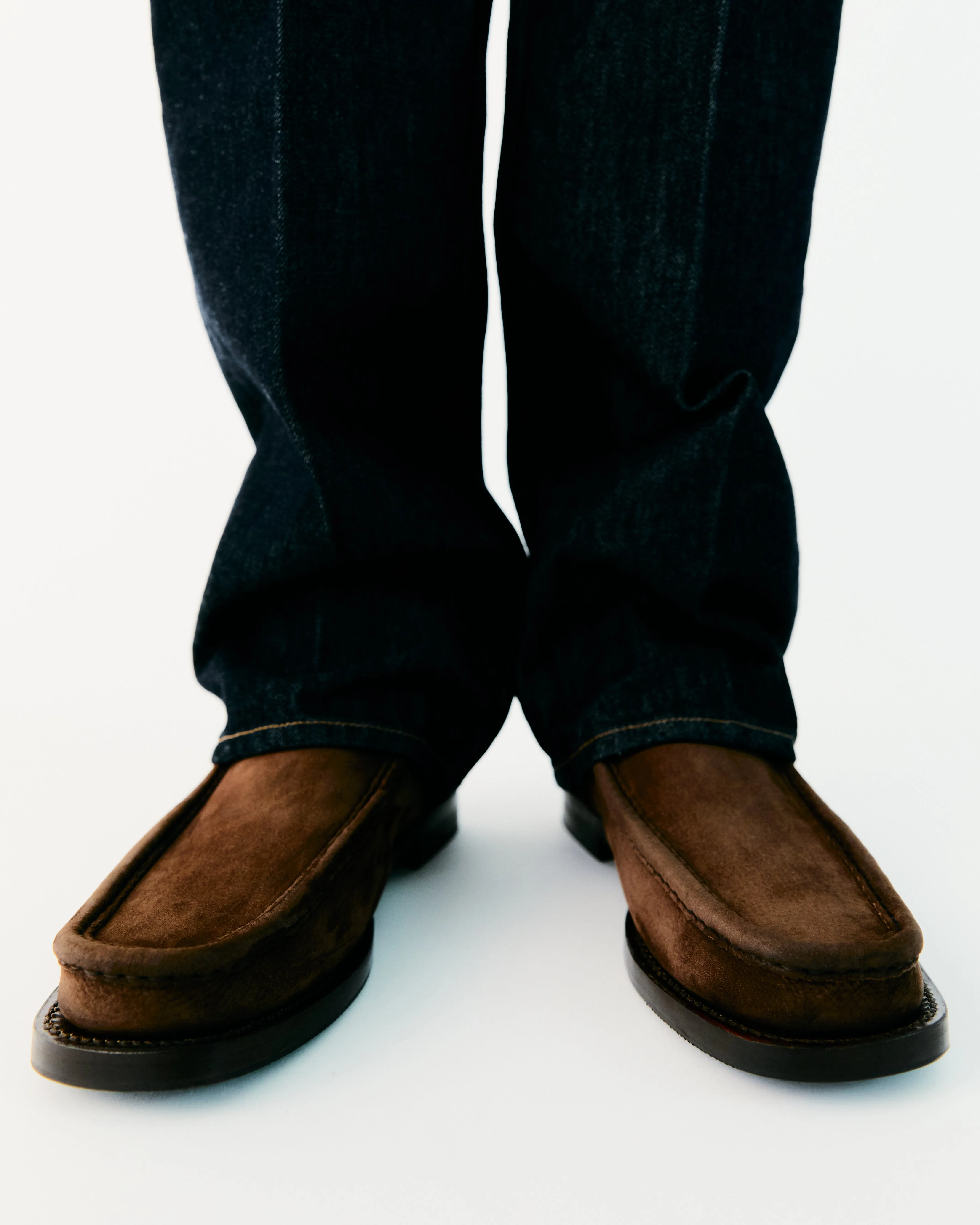 RIERA BORDON NUBUCK - Men's Moc Toe Low-calf Boot sold by Hereu Studio