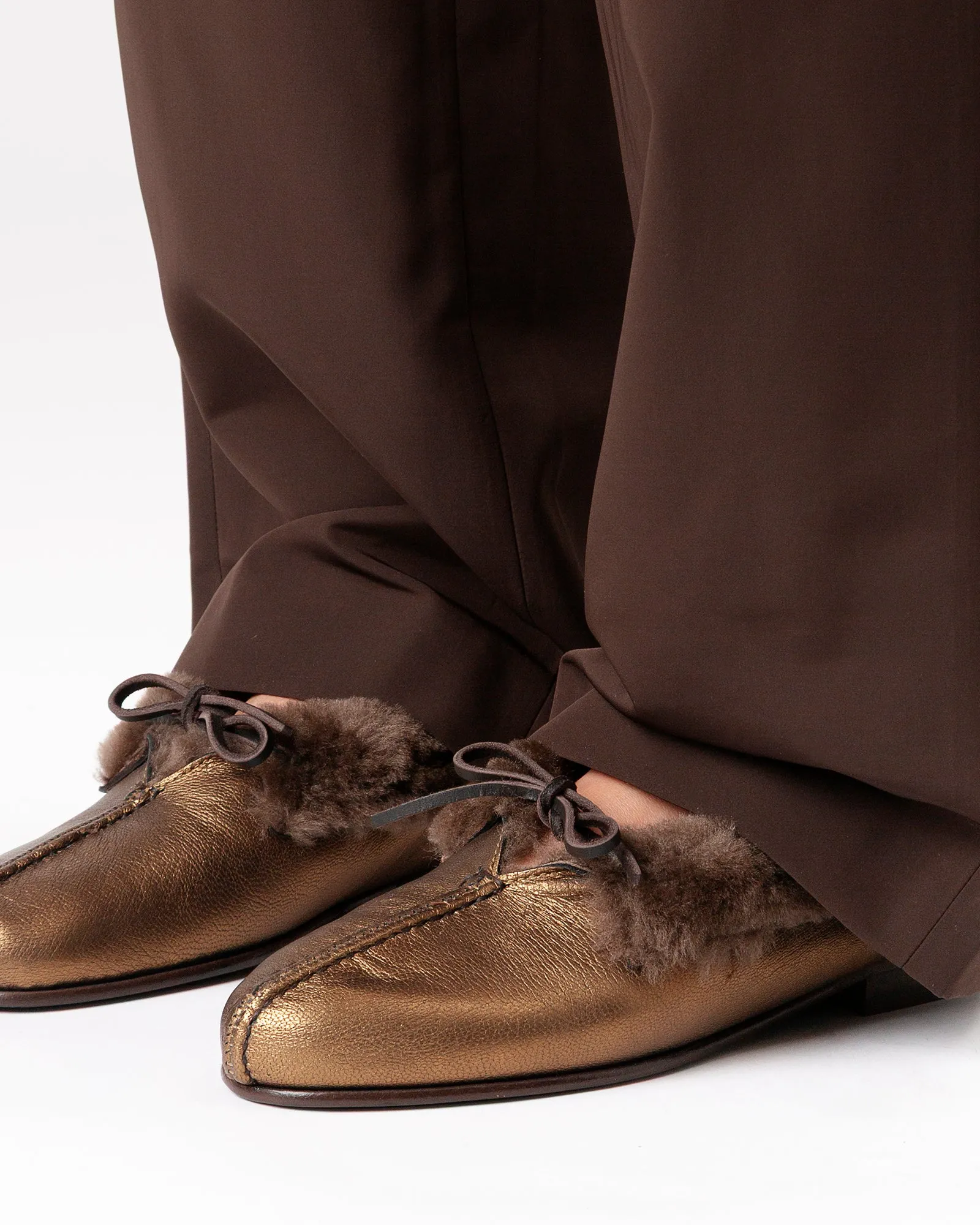 TILLA METALLIC SHEARLING - Deconstructed Babouche sold by Hereu Studio product image thumbnail 2