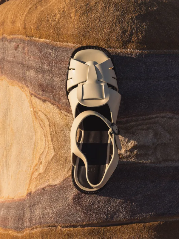 ANCORA SQUARED HEELED - Open-Toe Fisherman Sandal sold by Hereu Studio