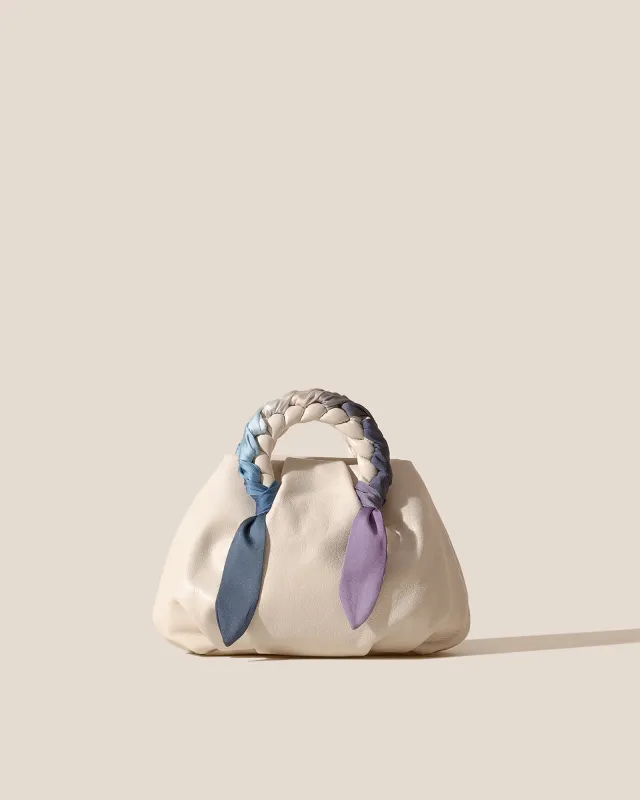 BOMBON FOULARD - Plaited-handle Leather Handbag sold by Hereu Studio