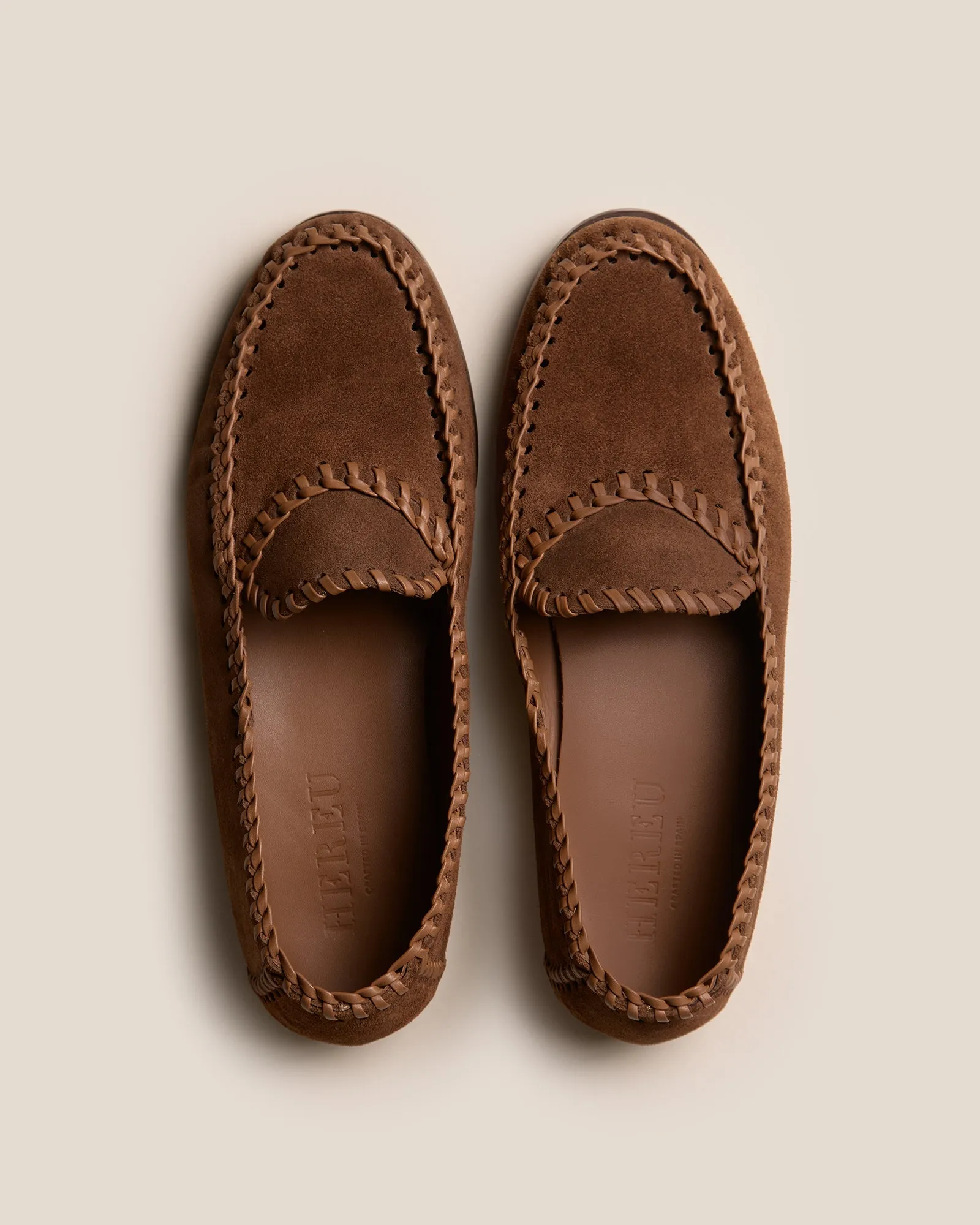 SASTRE SUEDE - Men's Braided Seams Slip-on Loafer sold by Hereu Studio product image thumbnail 2