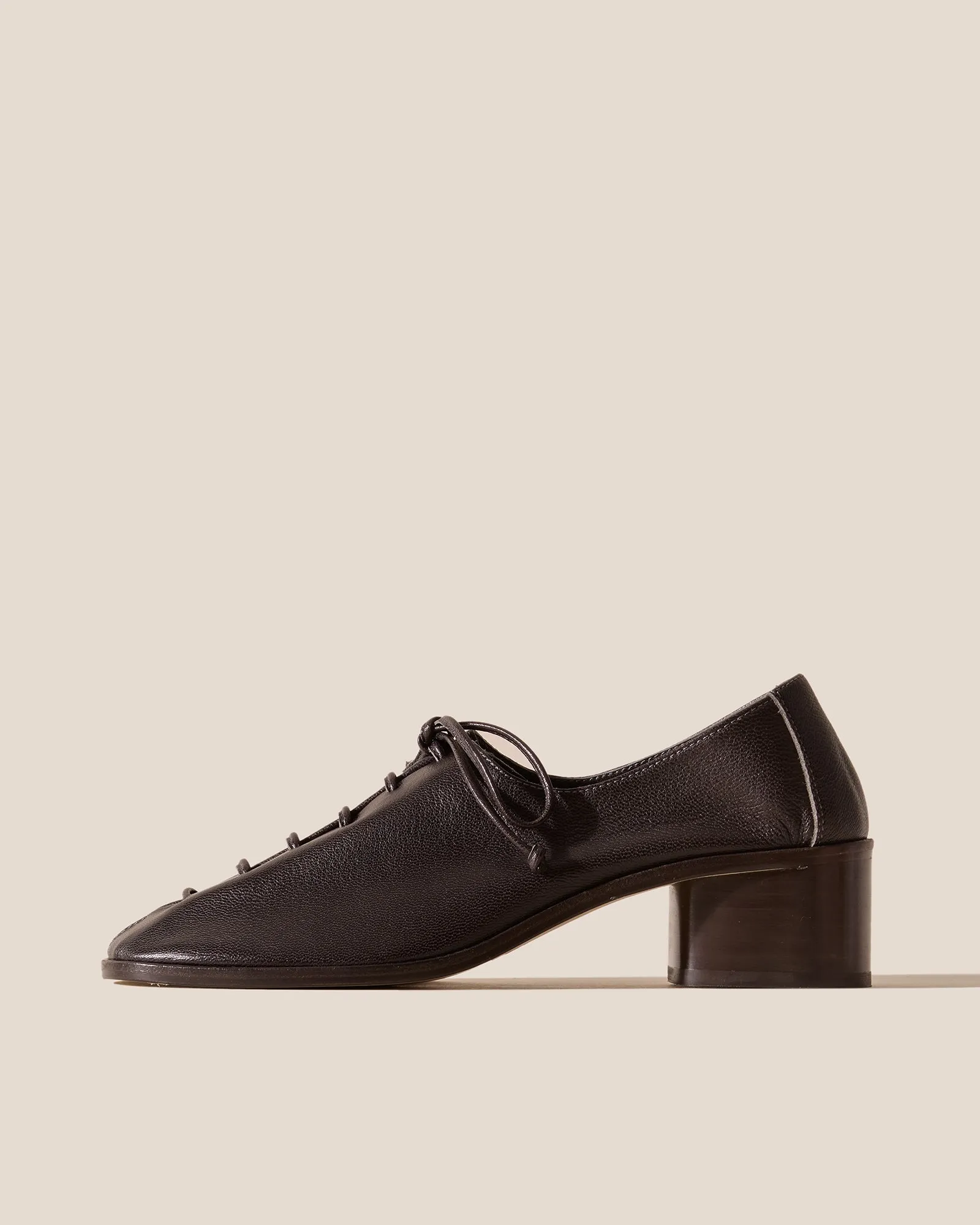 PLEGADA HEELED - Deconstructed Lace-up Shoe sold by Hereu Studio