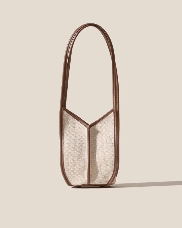 CALELLA BUCKET CANVAS - Leather-trimmed Shoulder Bag sold by Hereu Studio