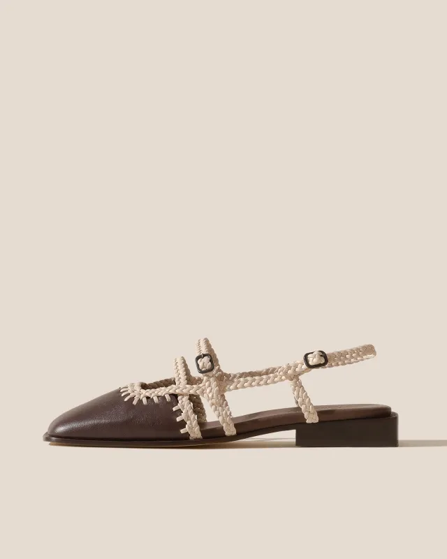 ADRATA - Woven Square-Toe Sandal sold by Hereu Studio