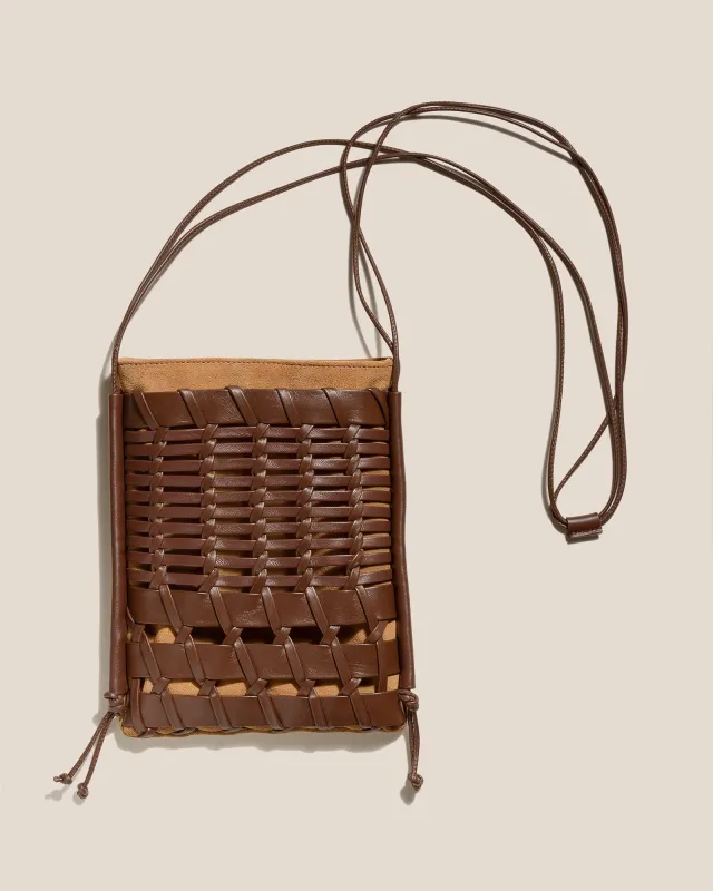 TRENA SUEDE - Flat Square Crossbody Bag made by Hereu Studio