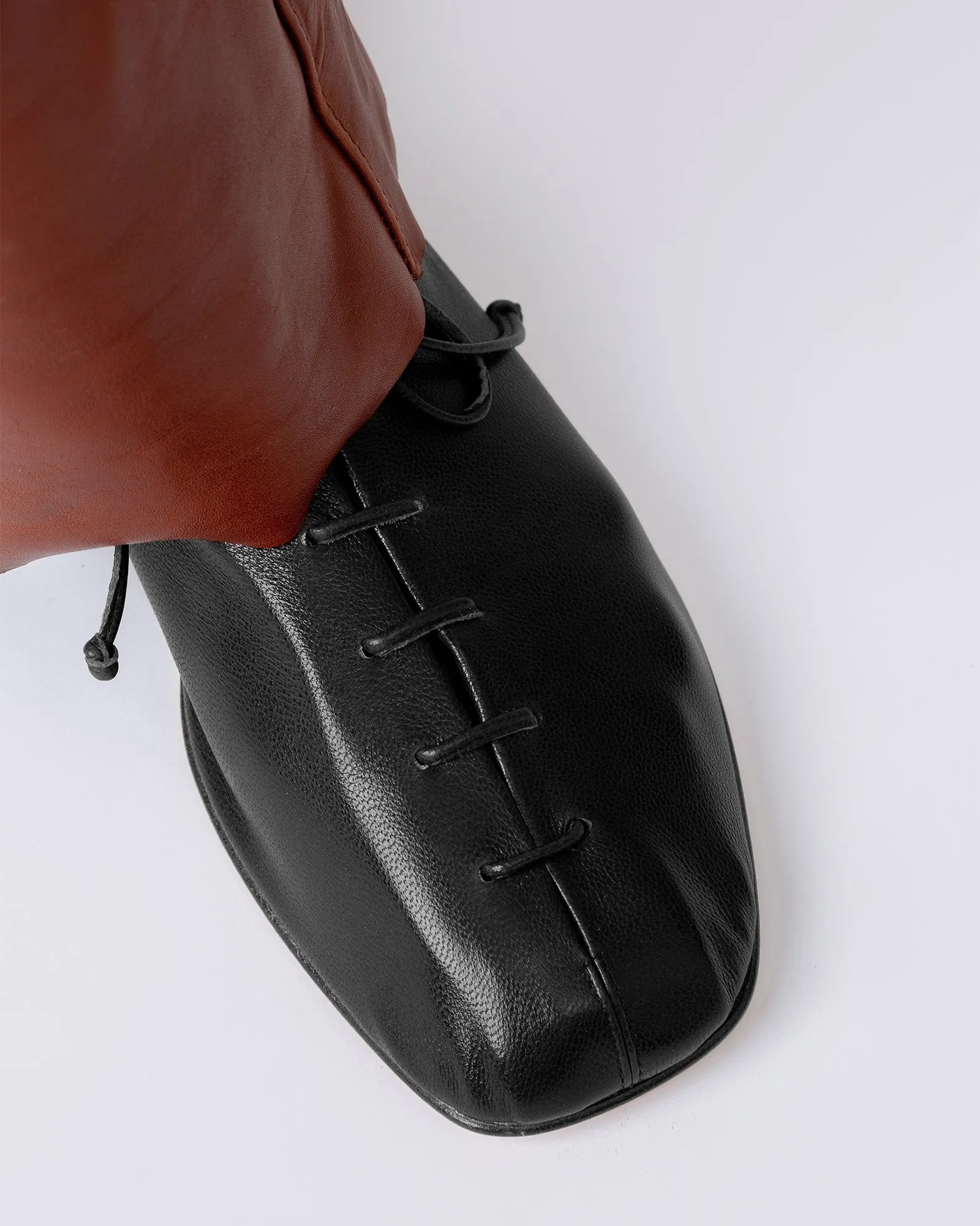 PLEGADA SHINY - FOR ALL - Deconstructed Lace-up Shoe sold by Hereu Studio product image thumbnail 5