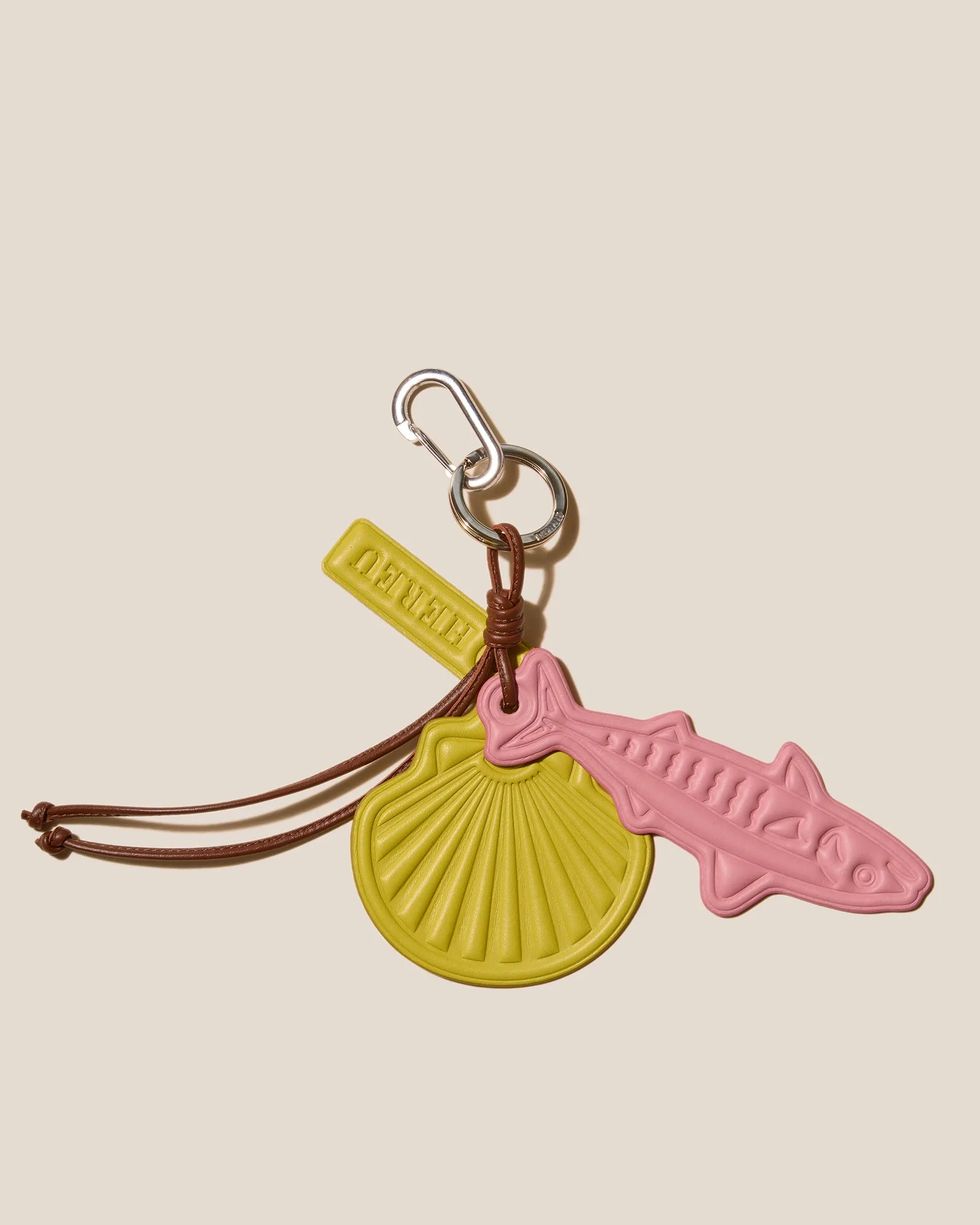 LAMAR KAYCHAIN - Embossed Leather Keychain sold by Hereu Studio