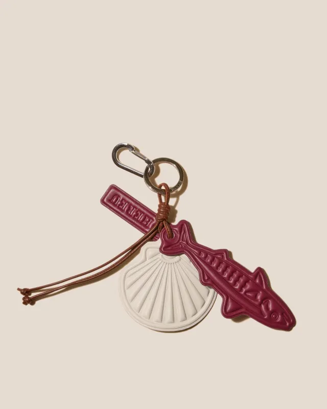 LAMAR KAYCHAIN - Embossed Leather Keychain made by Hereu Studio