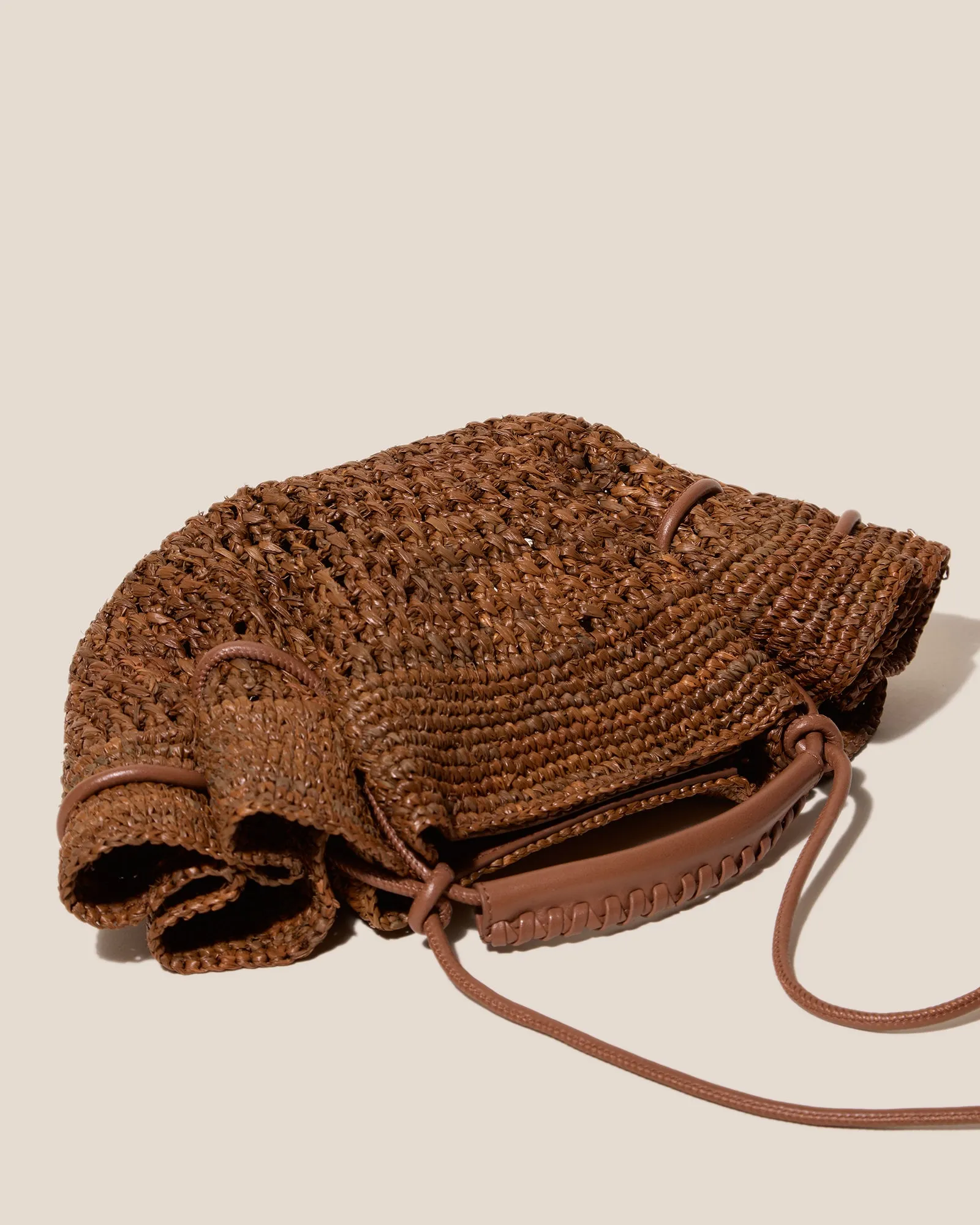 ARTA MINI CROCHET RAFFIA - Pleated Crossbody Bag sold by Hereu Studio product image thumbnail 3