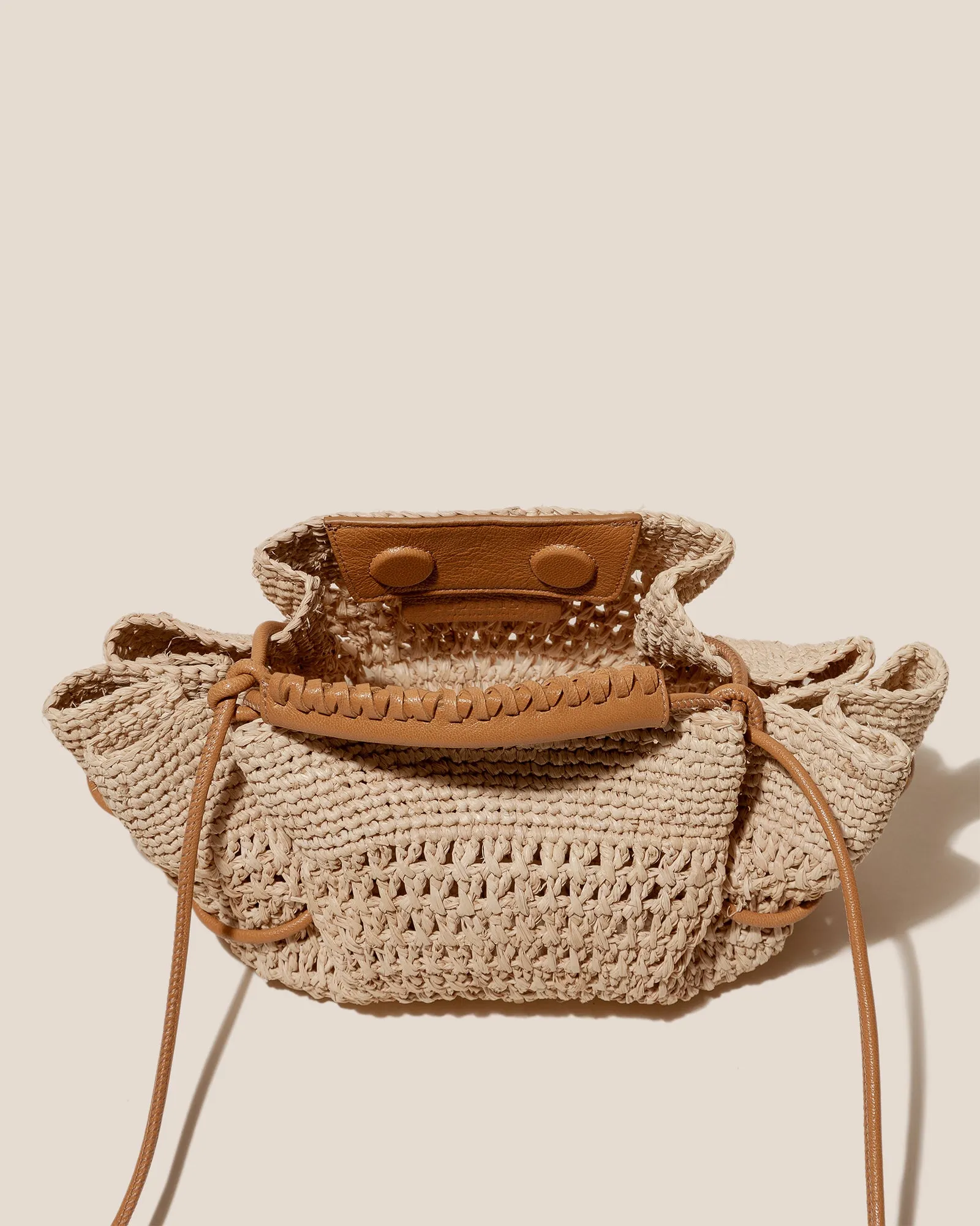 ARTA MINI CROCHET RAFFIA - Pleated Crossbody Bag sold by Hereu Studio product image thumbnail 2