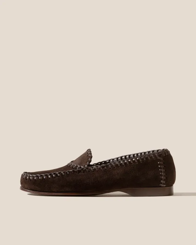SASTRE SUEDE - Men's Braided Seams Slip-on Loafer made by Hereu Studio