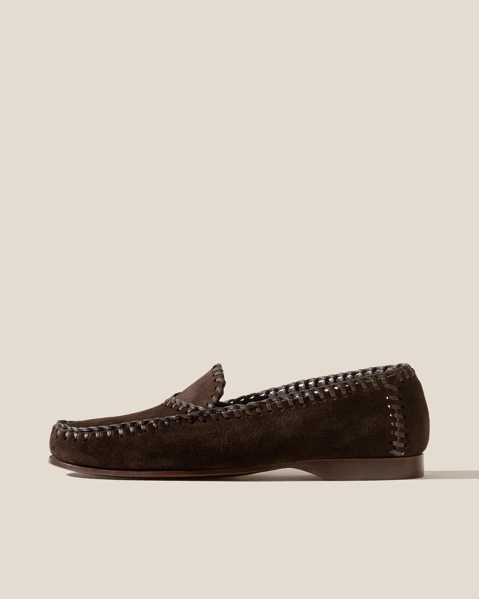 SASTRE SUEDE - Men's Braided Seams Slip-on Loafer sold by Hereu Studio