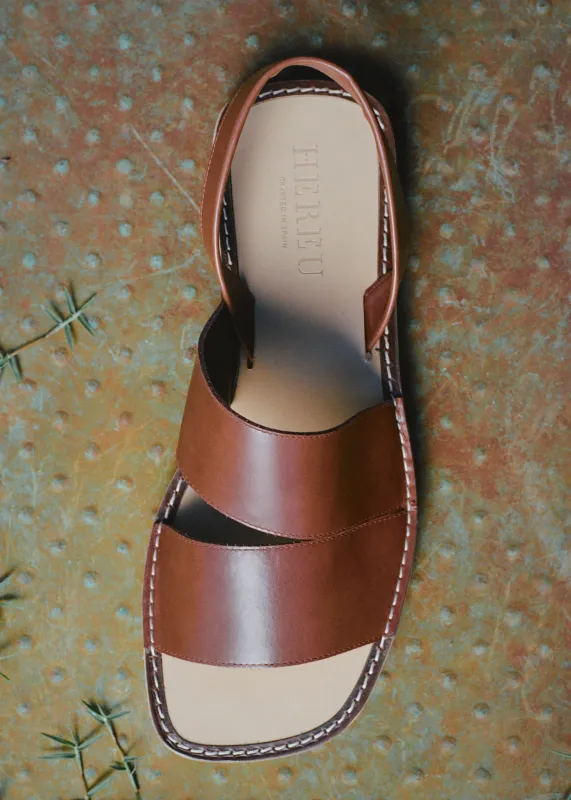 ALOC RUBBER - Men's Asymmetrical Sandal made by Hereu Studio