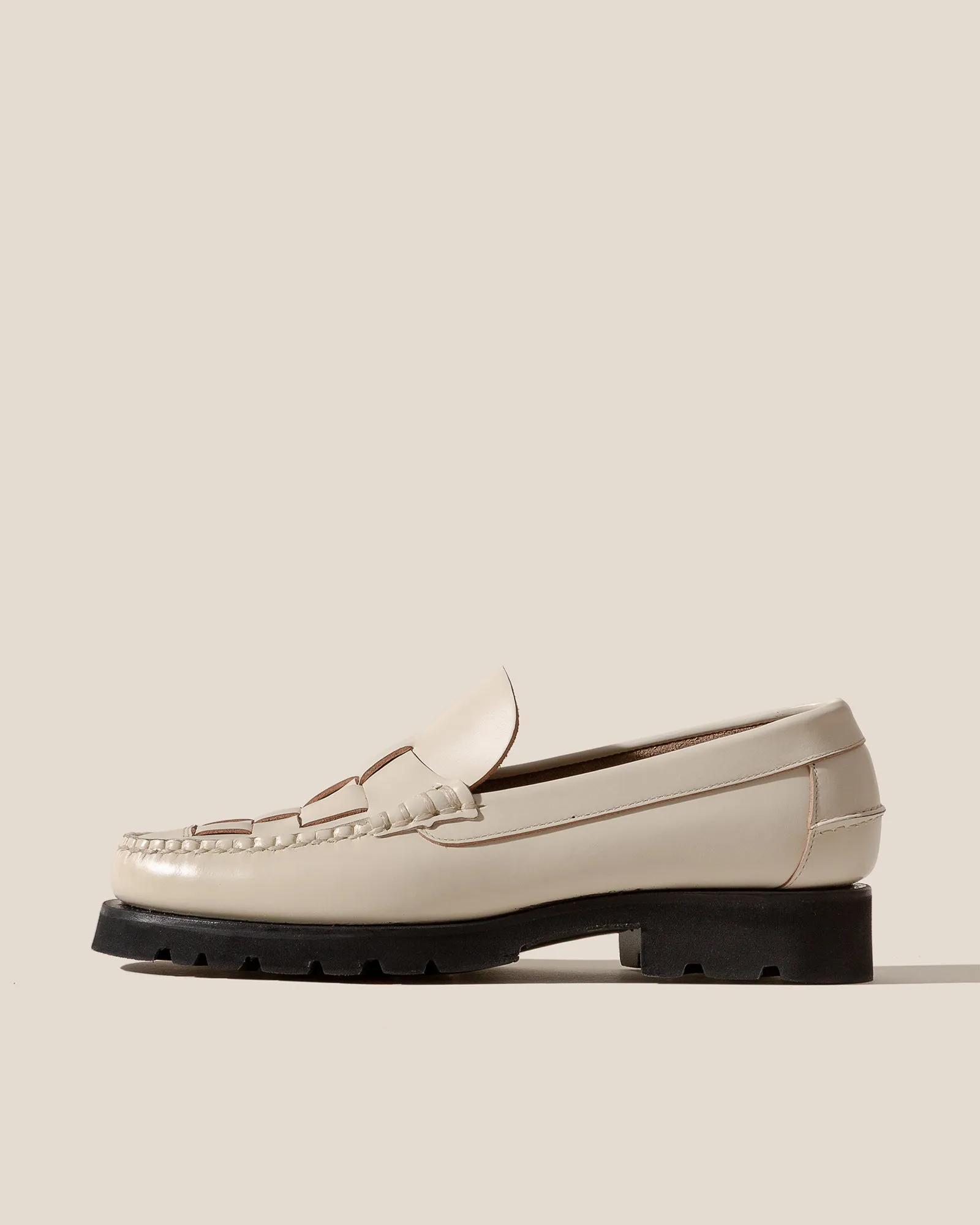 NOMBELA R SPORT - Tread Sole Interwoven Detail Slip-On Loafer sold by Hereu Studio