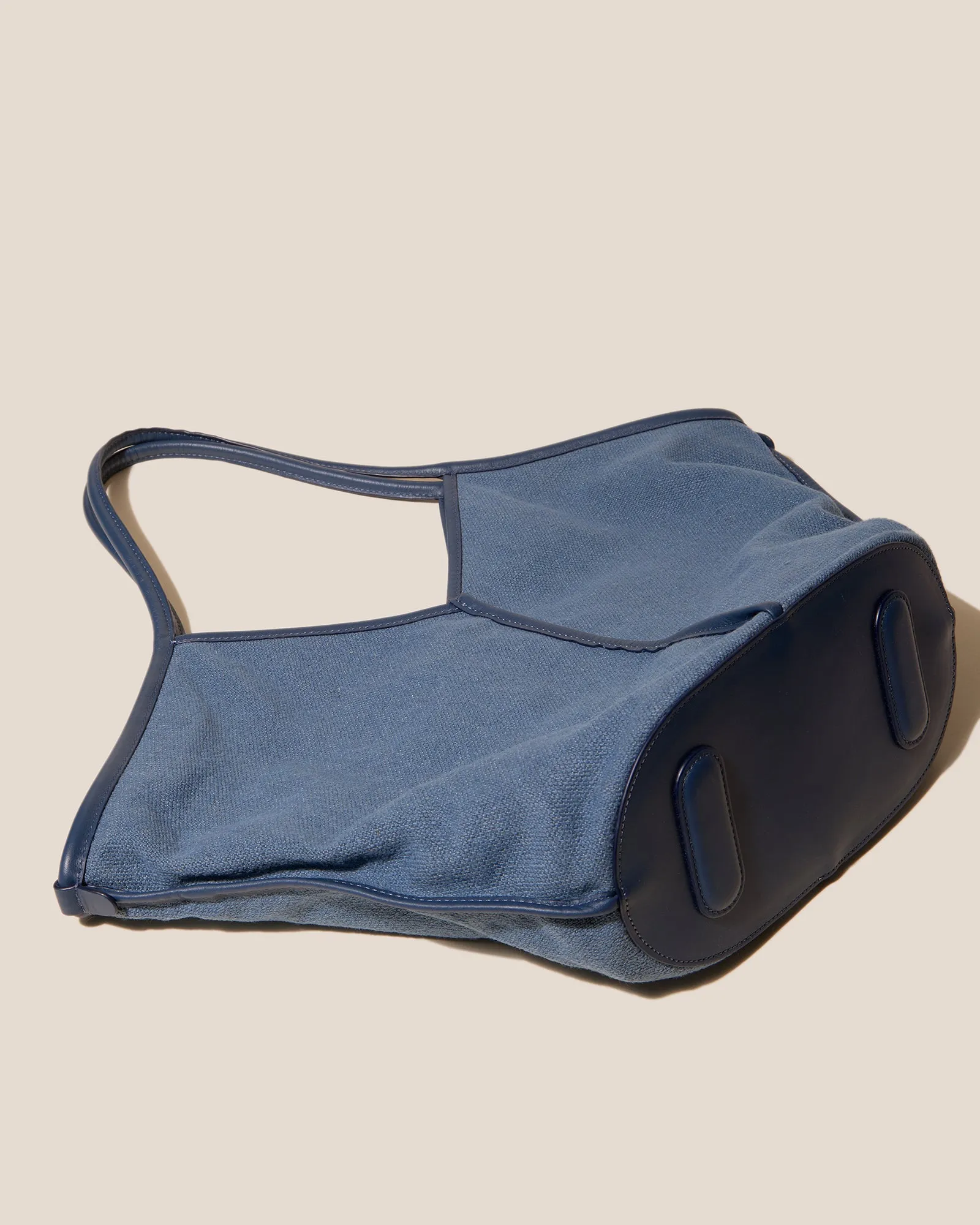 CALELLA SOFT LINEN - Leather-trimmed Tote Bag sold by Hereu Studio product image thumbnail 4