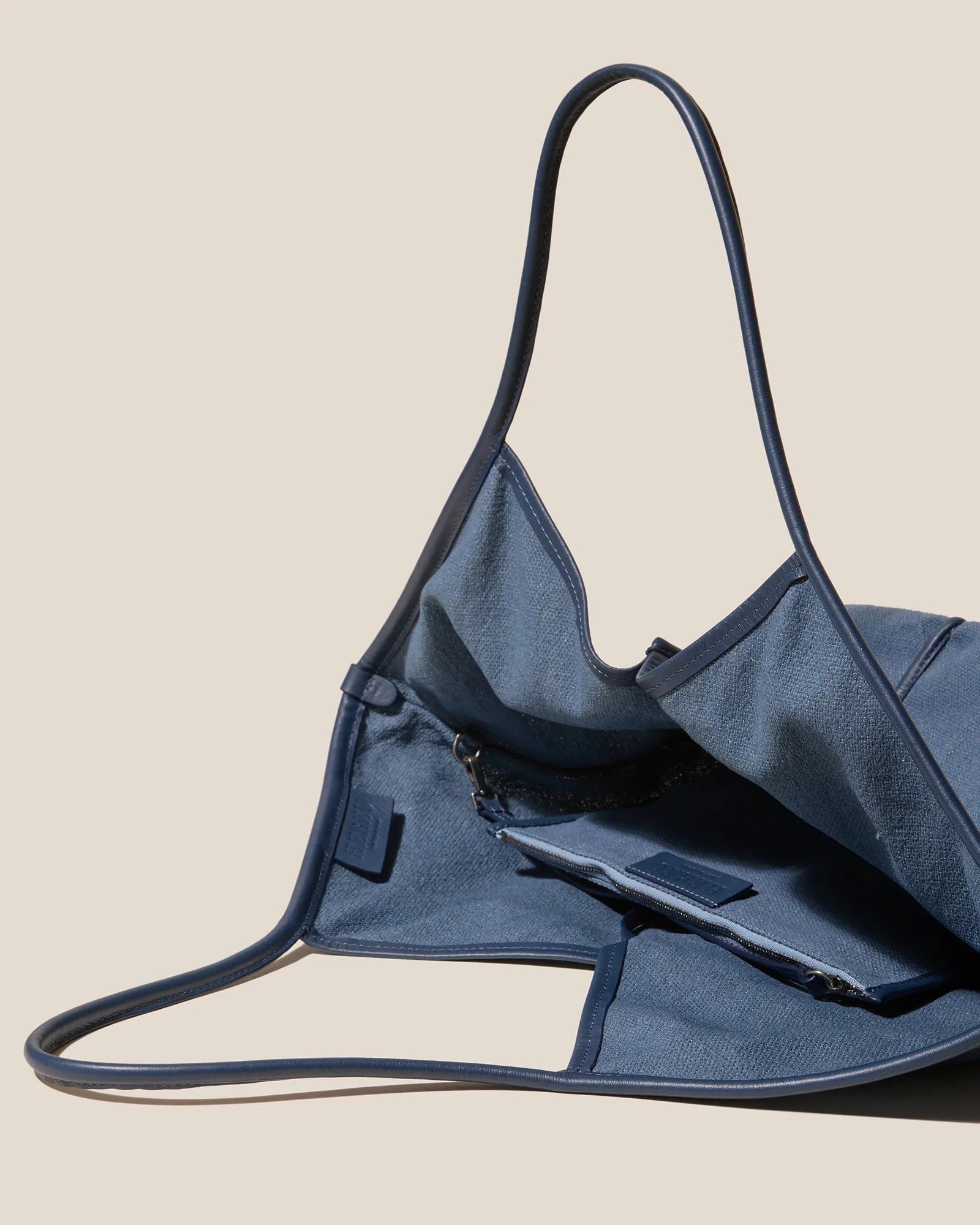 CALELLA SOFT LINEN - Leather-trimmed Tote Bag sold by Hereu Studio product image thumbnail 3