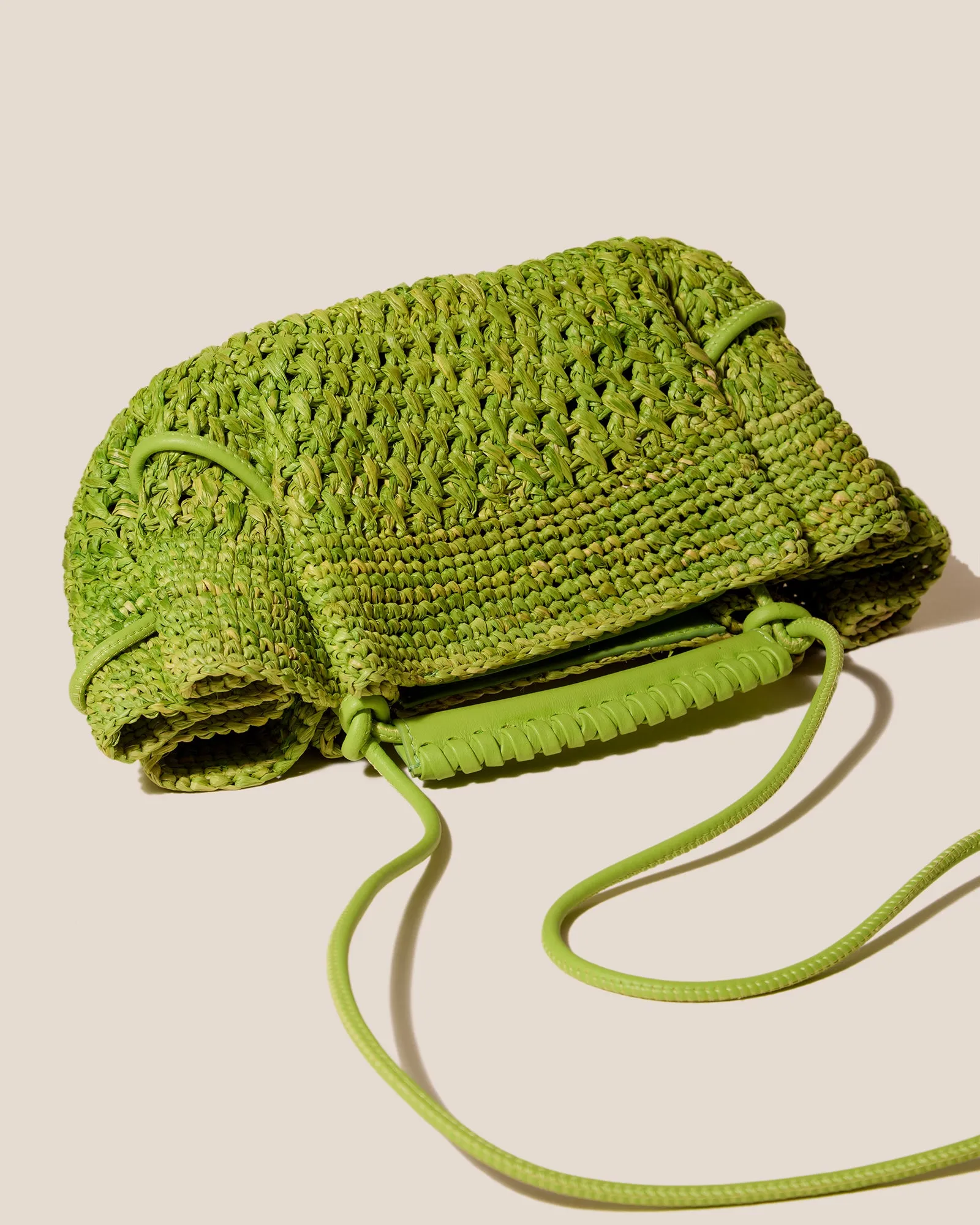 ARTA MINI CROCHET RAFFIA - Pleated Crossbody Bag sold by Hereu Studio product image thumbnail 3