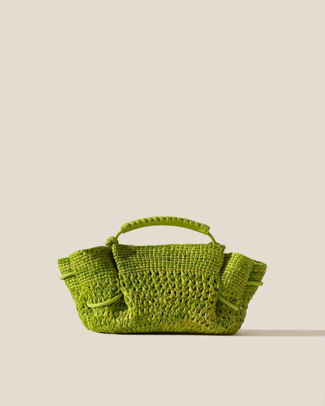 ARTA MINI CROCHET RAFFIA - Pleated Crossbody Bag made by Hereu Studio