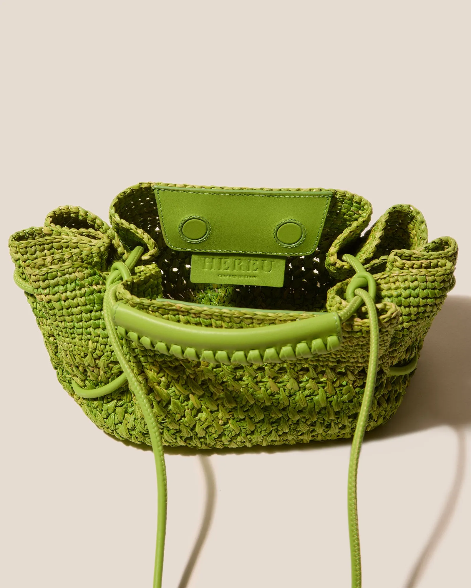 ARTA MINI CROCHET RAFFIA - Pleated Crossbody Bag sold by Hereu Studio product image thumbnail 2