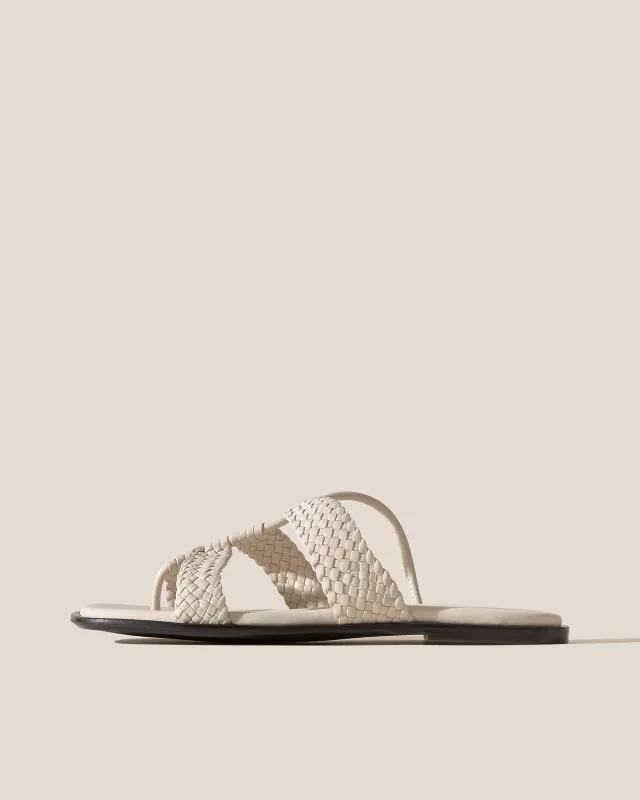 LINA WOVEN - Strappy Toe-Post Sandal made by Hereu Studio