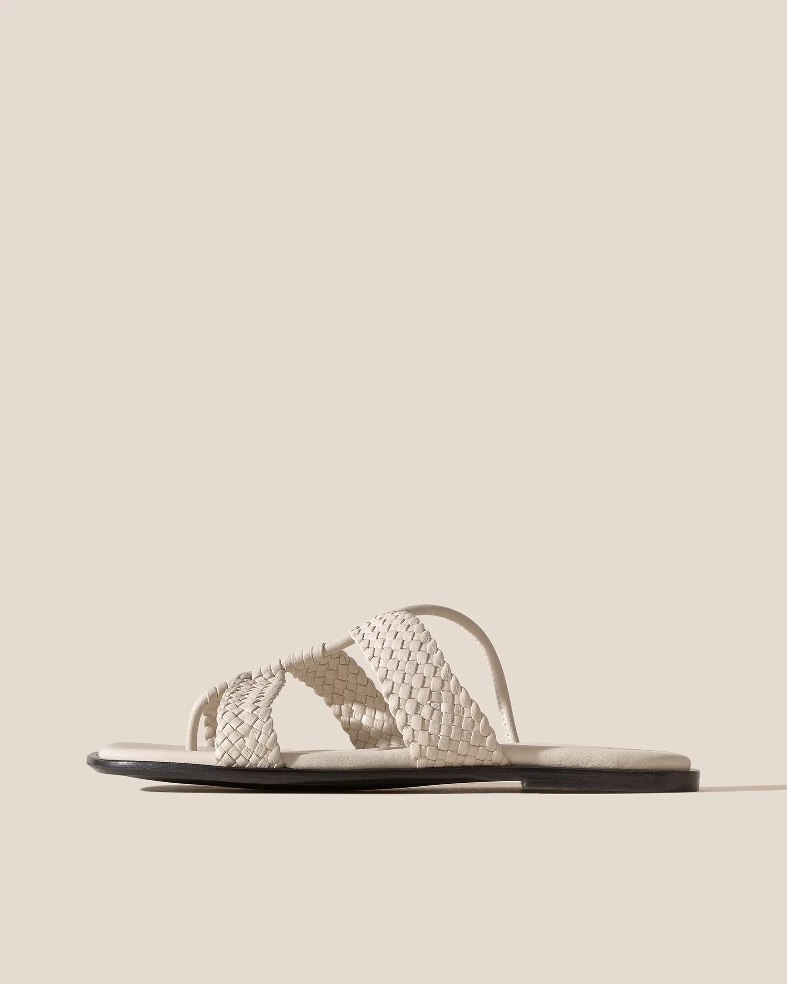 LINA WOVEN - Strappy Toe-Post Sandal sold by Hereu Studio