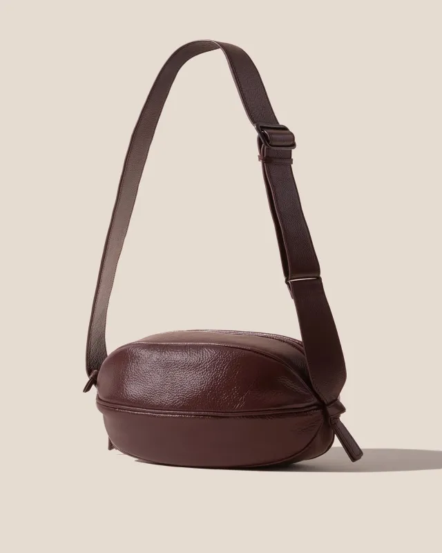 BOYA L DISTRESSED - Ball-Shaped Crossbody Bag made by Hereu Studio